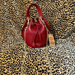 Anna Paola Leather Bucket Bag